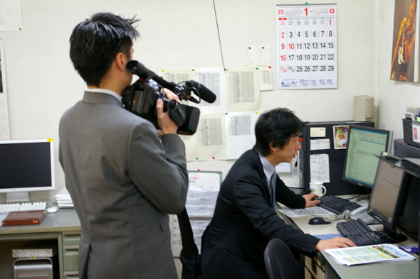 ＮＨＫニュースにて日の丸タオルを取り上げていただきました。